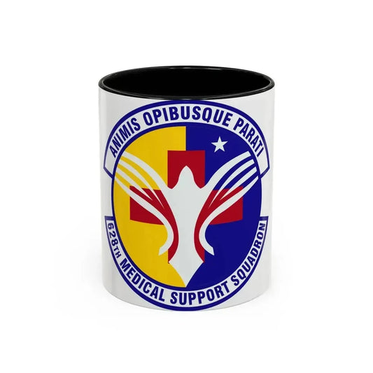 628th Medical Support Squadron (U.S. Air Force) Accent Coffee Mug 11oz Black - Go Mug Yourself