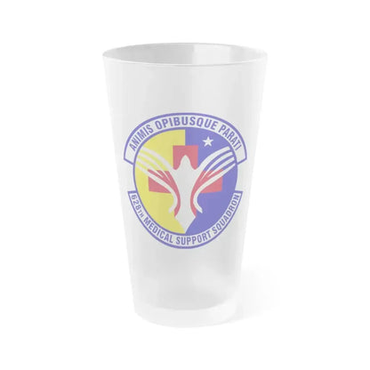 628th Medical Support Squadron (U.S. Air Force) Frosted Pint Glass 16oz 16oz Frosted - Go Mug Yourself
