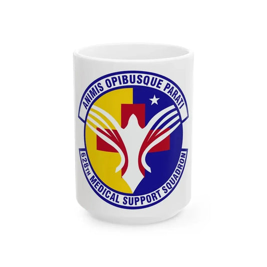 628th Medical Support Squadron (U.S. Air Force) White Coffee Mug 15oz - Go Mug Yourself
