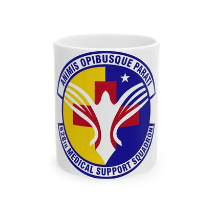 628th Medical Support Squadron (U.S. Air Force) White Coffee Mug - Go Mug Yourself