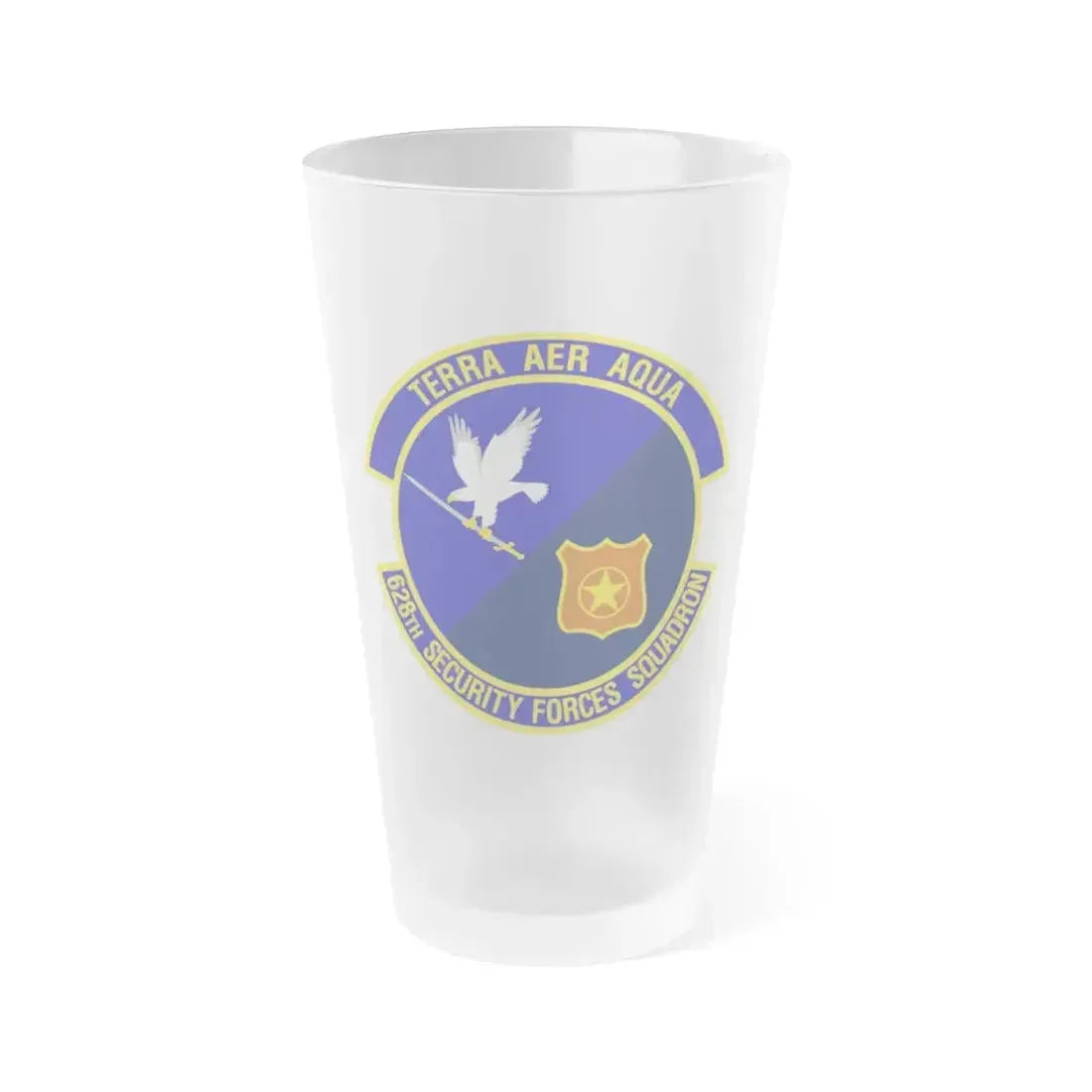 628th Security Forces Squadron (U.S. Air Force) Frosted Pint Glass 16oz 16oz Frosted - Go Mug Yourself
