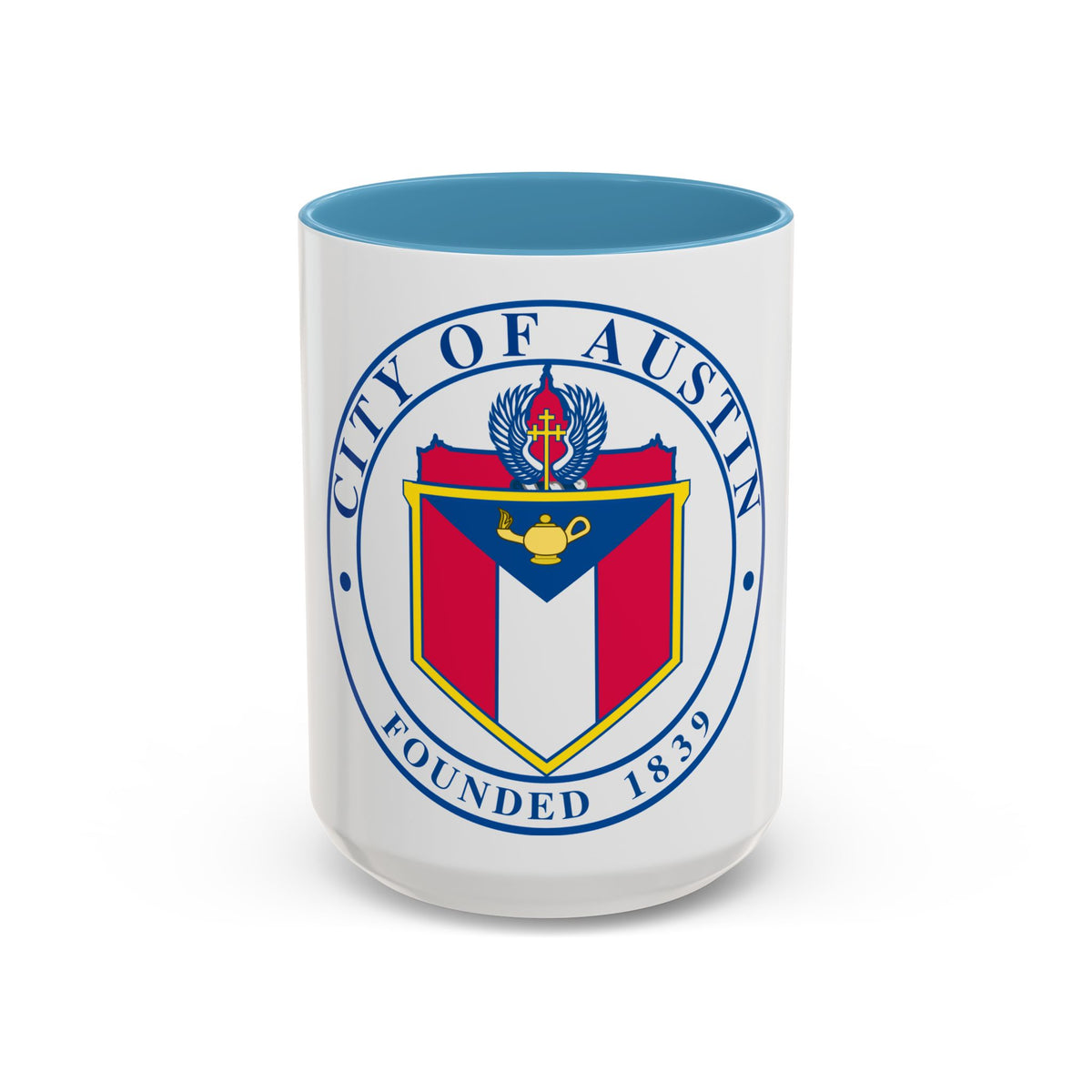 Seal of Austin TX - Accent Coffee Mug