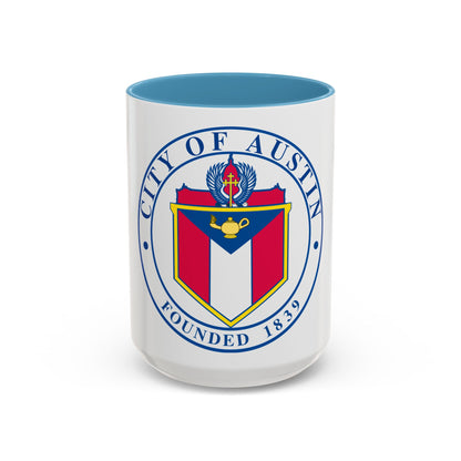 Seal of Austin TX - Accent Coffee Mug