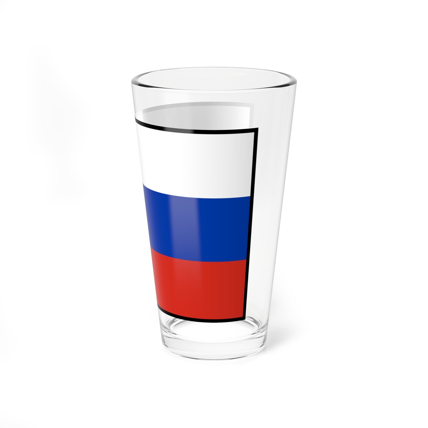 Flag of Russia bordered (Russia) Pint Glass 16oz