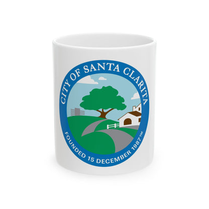 Seal of Santa Clarita California - White Coffee Mug