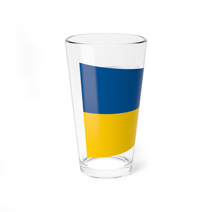 Naval Rank Flag of Sweden - Orlogsstandert (Sweden) Pint Glass 16oz