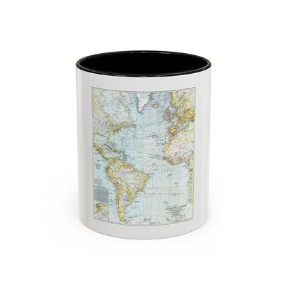 Atlantic Ocean (1941) (Map) Accent Coffee Mug