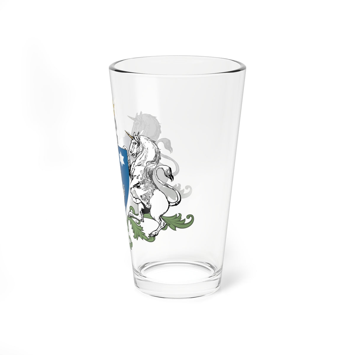 Manu family coat of arms (Algeria) (Coat of Arms) Pint Glass 16oz