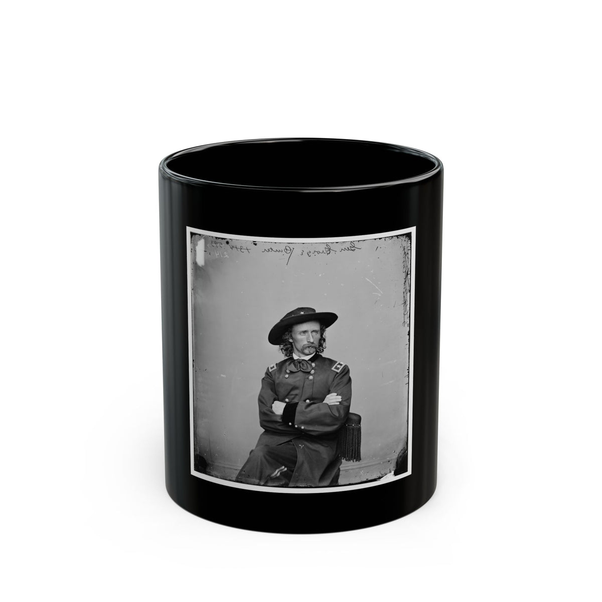 Major General George Armstrong Custer(2) (U.S. Civil War) Black Coffee Mug