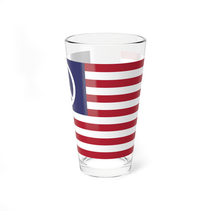 US Peace flag (United States) Pint Glass 16oz