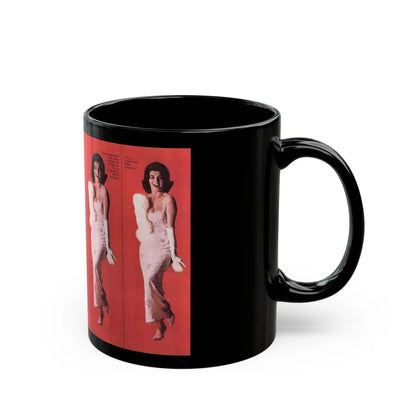 Nancy Kovack #96 - Esquire June 1961 (Vintage Female Icon) Black Coffee Mug-Go Mug Yourself