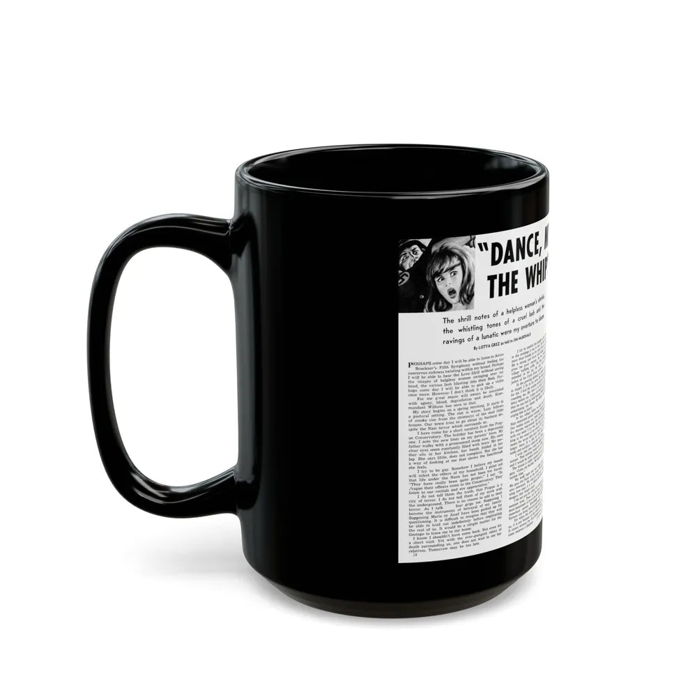 Dance, My Darlings, To The Whip's Evi Song, Man's Book, February 1973 - Black Coffee Mug-Go Mug Yourself