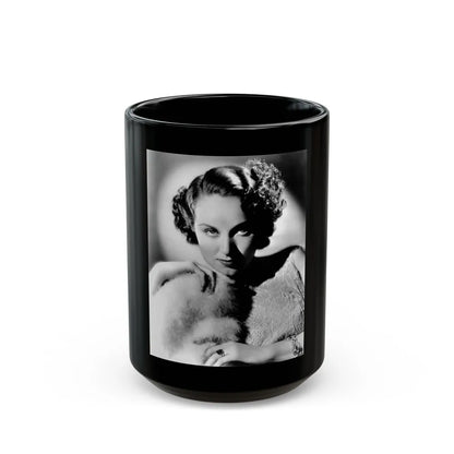 Fay Wray #213 (Vintage Female Icon) Black Coffee Mug-15oz-Go Mug Yourself