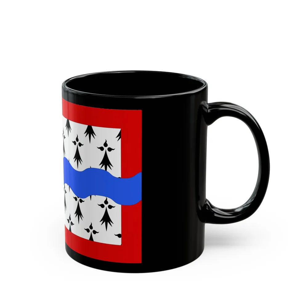 Flag of Haute Vienne France 2 - Black Coffee Mug-Go Mug Yourself