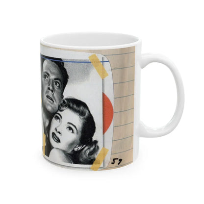 Lori Nelson #53 - Printed & Scanned (Vintage Female Icon) White Coffee Mug-Go Mug Yourself