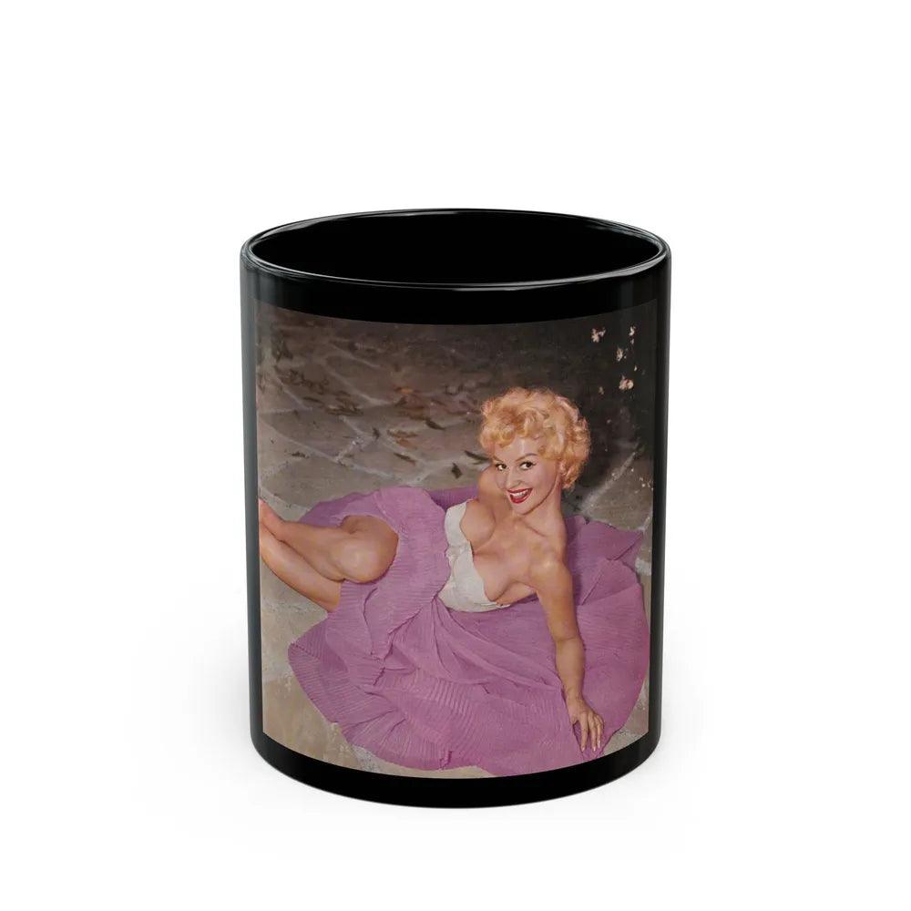 Greta Thyssen #91 (Vintage Female Icon) Black Coffee Mug-11oz-Go Mug Yourself