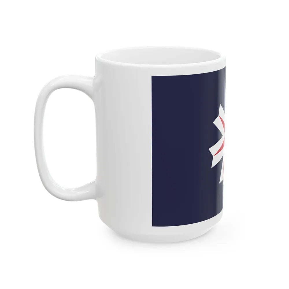 Flag of Hokkaido Prefecture Japan - White Coffee Mug-Go Mug Yourself