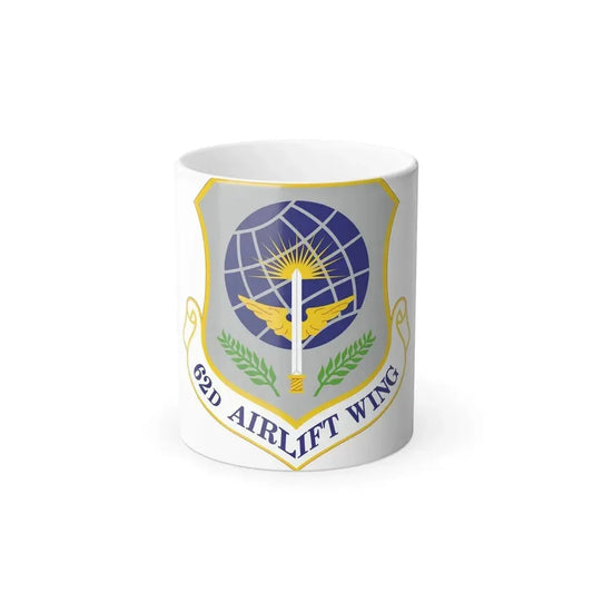 62d Airlift Wing (U.S. Air Force) Color Changing Coffee Mug 11oz - Go Mug Yourself