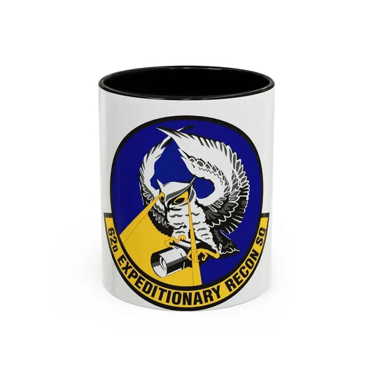 62d Expeditionary Reconnaissance Squadron (U.S. Air Force) Accent Coffee Mug 11oz Black - Go Mug Yourself
