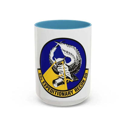 62d Expeditionary Reconnaissance Squadron (U.S. Air Force) Accent Coffee Mug 15oz Light Blue - Go Mug Yourself