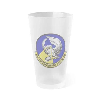 62d Expeditionary Reconnaissance Squadron (U.S. Air Force) Frosted Pint Glass 16oz 16oz Frosted - Go Mug Yourself