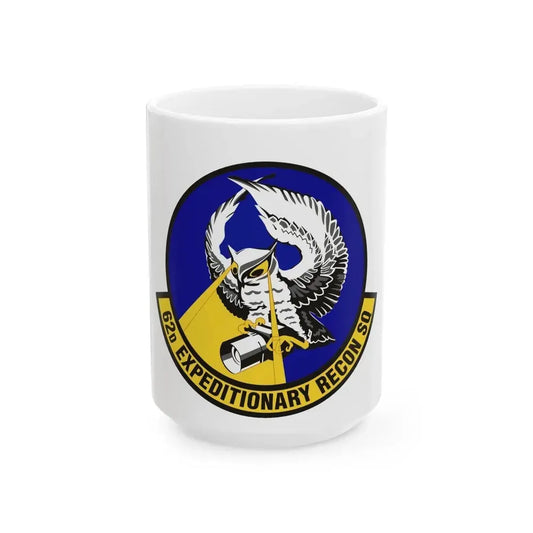 62d Expeditionary Reconnaissance Squadron (U.S. Air Force) White Coffee Mug 15oz - Go Mug Yourself