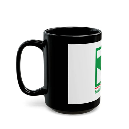 Flag of Emilia Romagna Italy - Black Coffee Mug-Go Mug Yourself