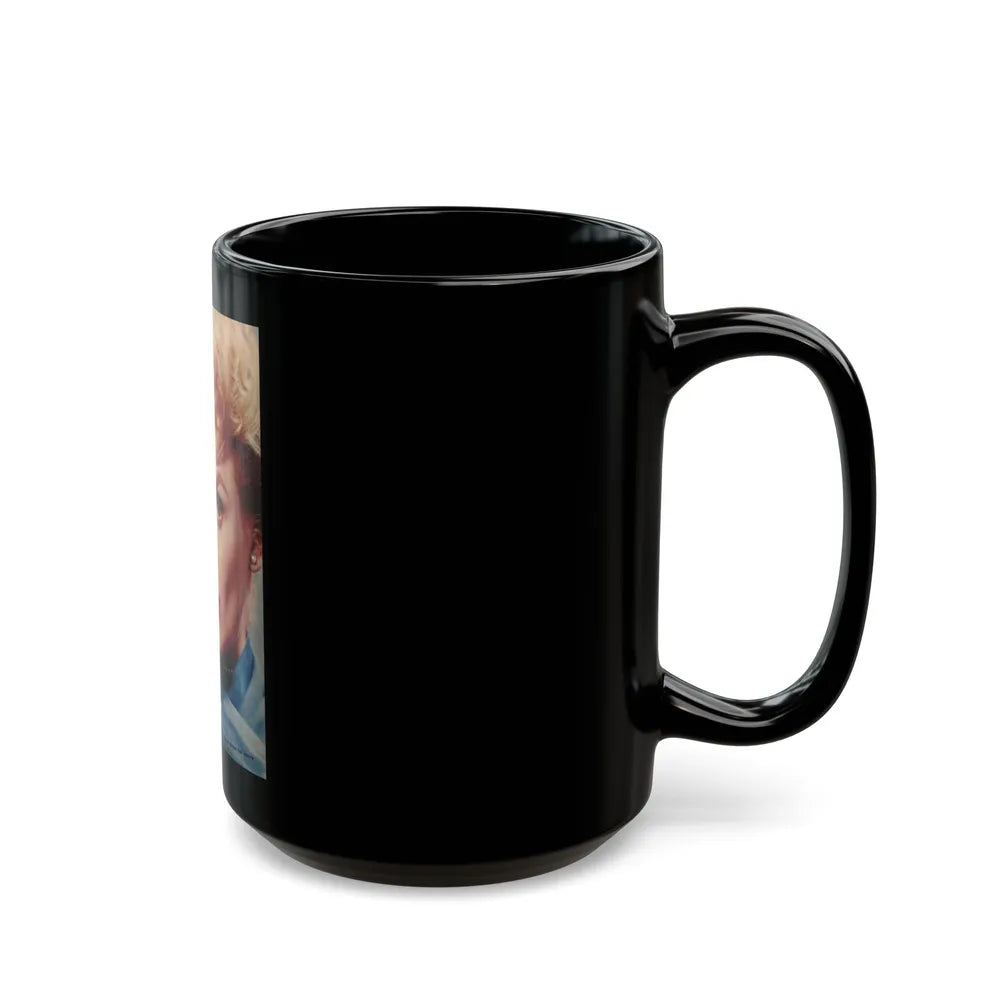 Kathleen Crowley #23 (Vintage Female Icon) Black Coffee Mug-Go Mug Yourself