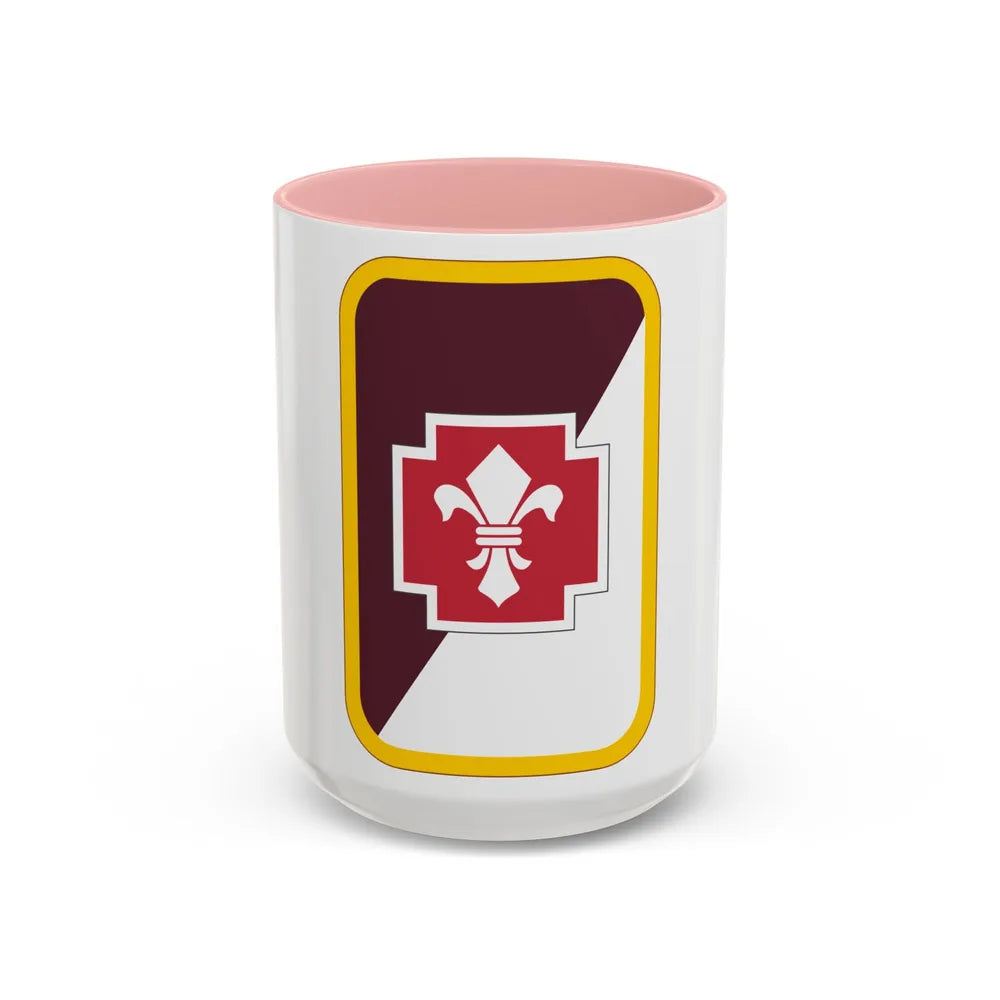 62nd Medical Brigade (U.S. Army) Accent Coffee Mug-15oz-Pink-Go Mug Yourself