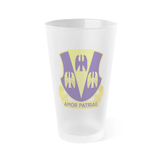 63 Antiaircraft Artillery Battalion (U.S. Army) Frosted Pint Glass 16oz-Go Mug Yourself