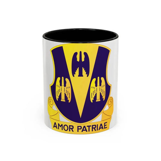 63 Antiaircraft Artillery Battalion (U.S. Army) Accent Coffee Mug 11oz Black - Go Mug Yourself