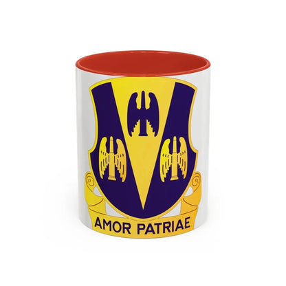 63 Antiaircraft Artillery Battalion (U.S. Army) Accent Coffee Mug 11oz Red - Go Mug Yourself