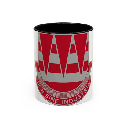 63 Engineer Battalion (U.S. Army) Accent Coffee Mug 11oz Black - Go Mug Yourself