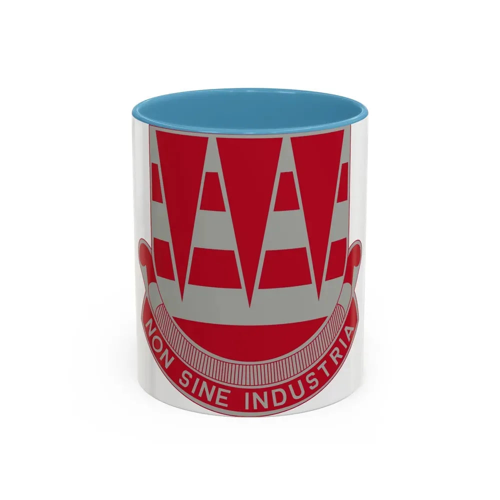 63 Engineer Battalion (U.S. Army) Accent Coffee Mug 11oz Light Blue - Go Mug Yourself