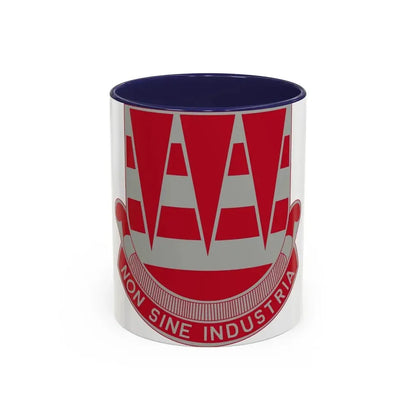63 Engineer Battalion (U.S. Army) Accent Coffee Mug 11oz Navy - Go Mug Yourself