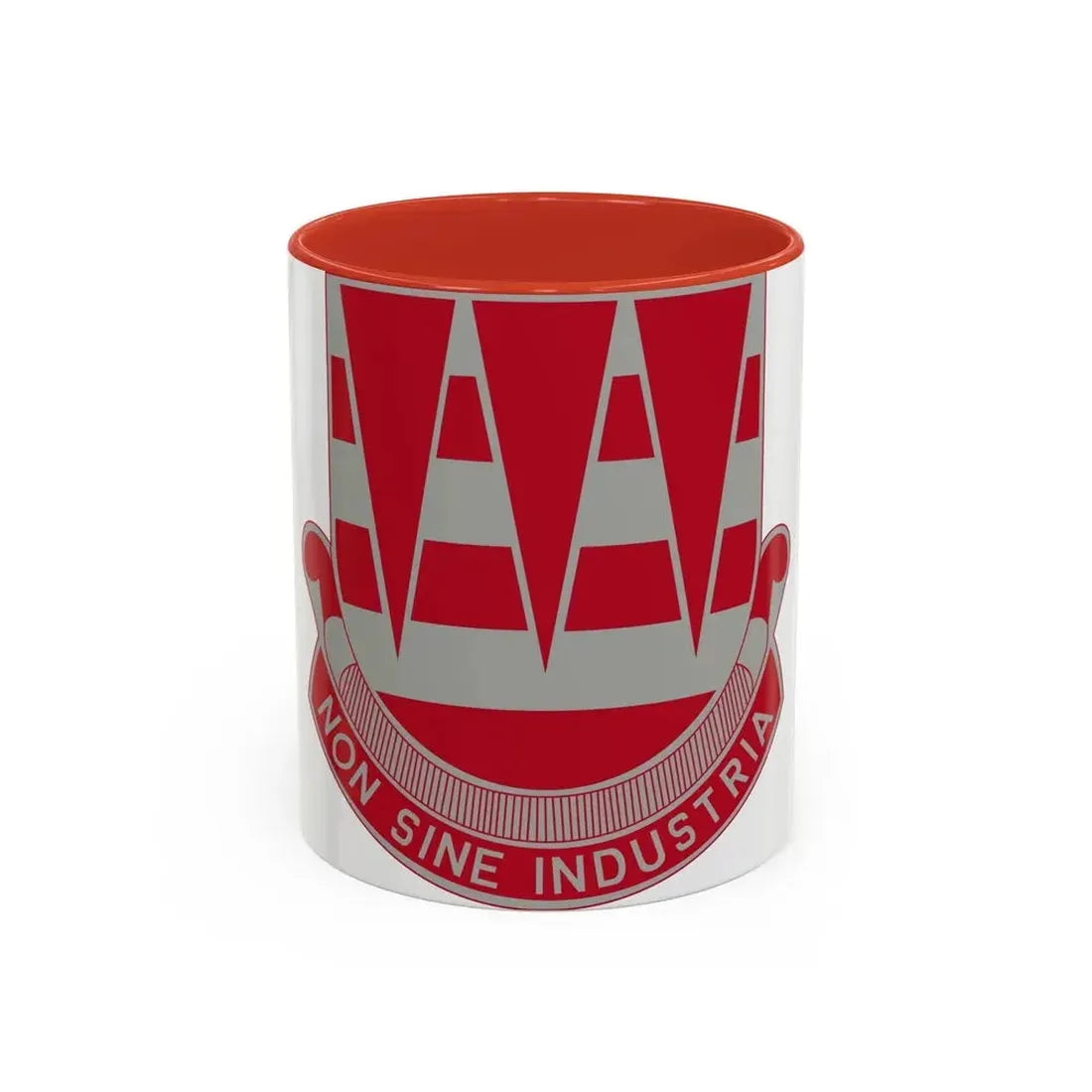63 Engineer Battalion (U.S. Army) Accent Coffee Mug 11oz Red - Go Mug Yourself