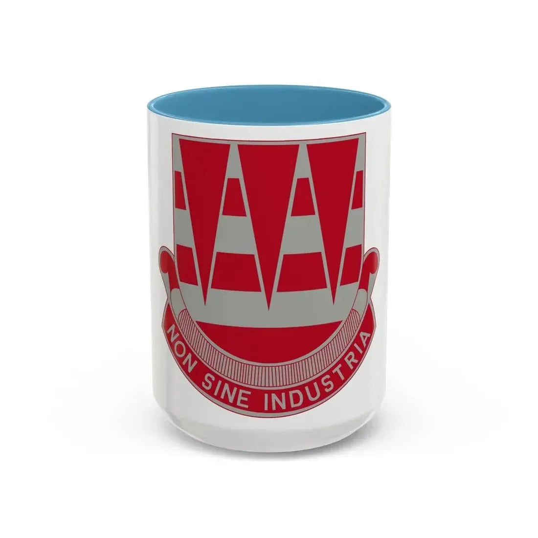 63 Engineer Battalion (U.S. Army) Accent Coffee Mug 15oz Light Blue - Go Mug Yourself