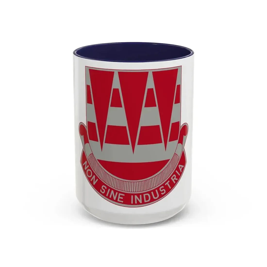 63 Engineer Battalion (U.S. Army) Accent Coffee Mug 15oz Navy - Go Mug Yourself