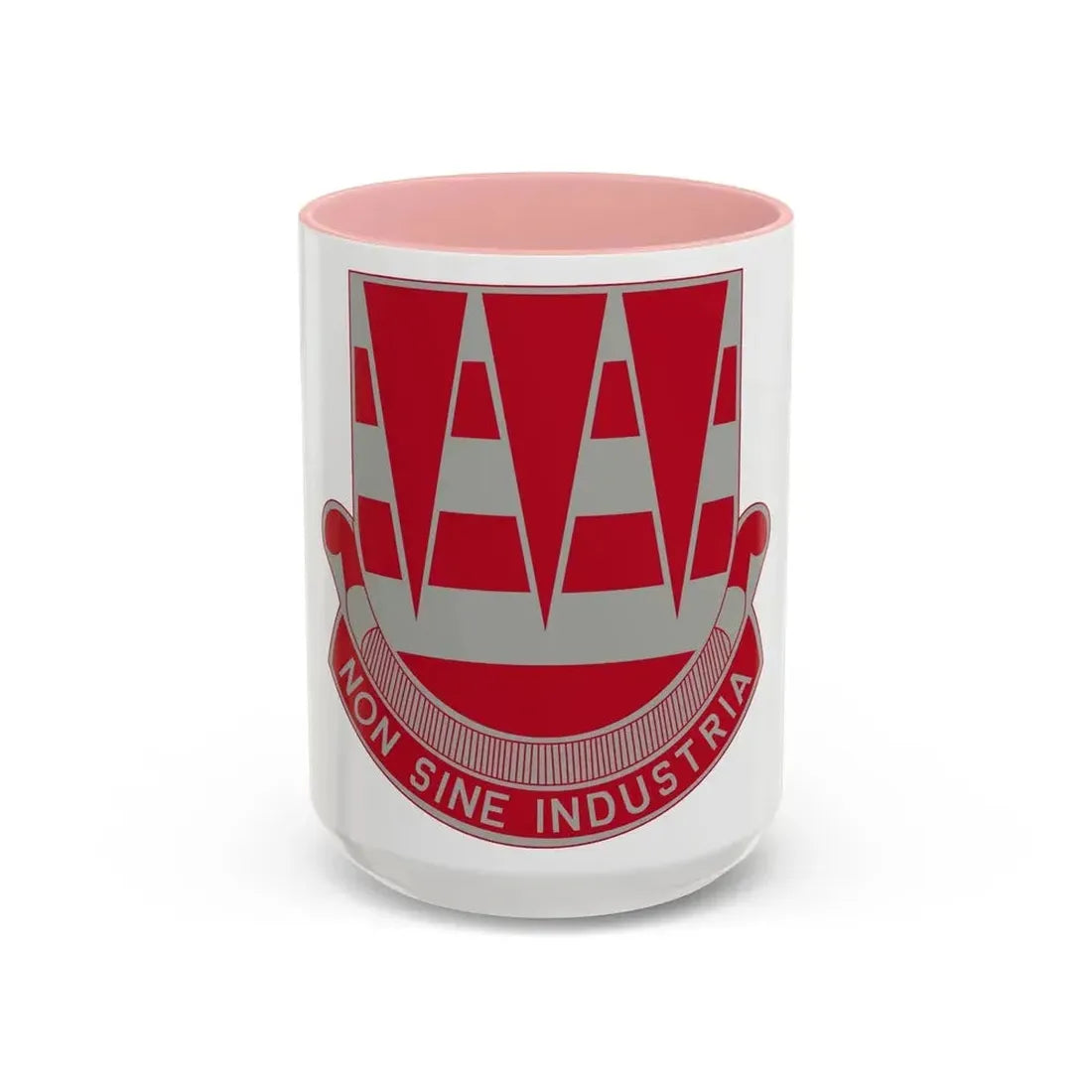 63 Engineer Battalion (U.S. Army) Accent Coffee Mug 15oz Pink - Go Mug Yourself