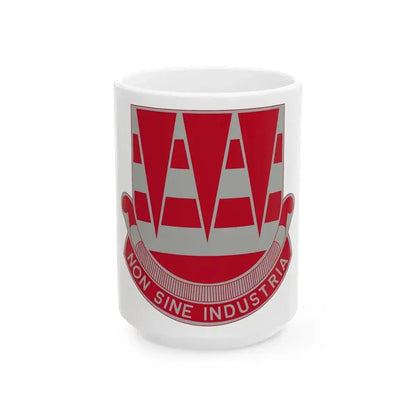 63 Engineer Battalion (U.S. Army) White Coffee Mug 15oz - Go Mug Yourself