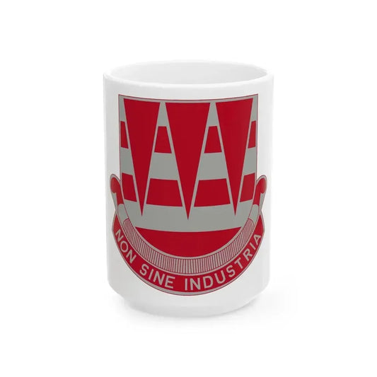 63 Engineer Battalion (U.S. Army) White Coffee Mug 15oz - Go Mug Yourself
