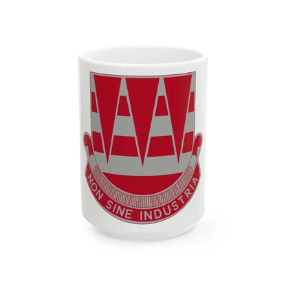 63 Engineer Battalion (U.S. Army) White Coffee Mug 15oz - Go Mug Yourself