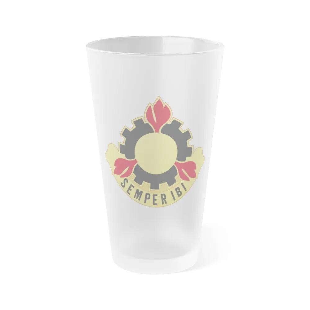 63 Maintenance Battalion (U.S. Army) Frosted Pint Glass 16oz-Go Mug Yourself