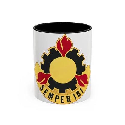 63 Maintenance Battalion (U.S. Army) Accent Coffee Mug 11oz Black - Go Mug Yourself