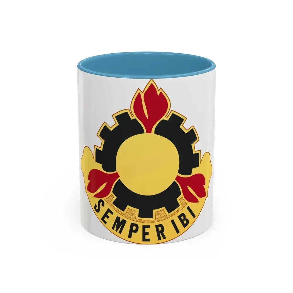 63 Maintenance Battalion (U.S. Army) Accent Coffee Mug 11oz Light Blue - Go Mug Yourself