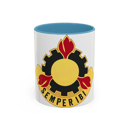 63 Maintenance Battalion (U.S. Army) Accent Coffee Mug 11oz Light Blue - Go Mug Yourself