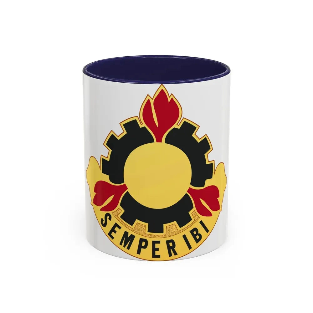 63 Maintenance Battalion (U.S. Army) Accent Coffee Mug 11oz Navy - Go Mug Yourself