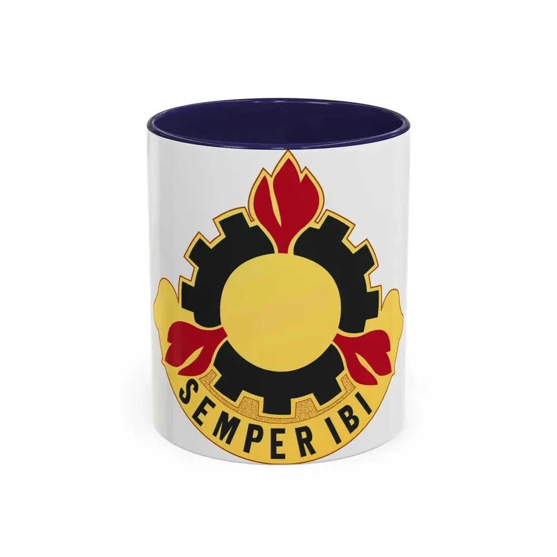 63 Maintenance Battalion (U.S. Army) Accent Coffee Mug 11oz Navy - Go Mug Yourself