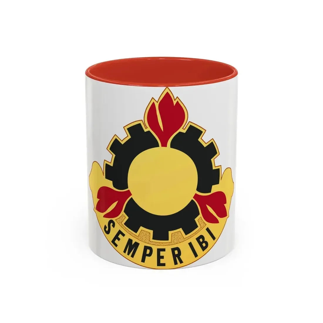 63 Maintenance Battalion (U.S. Army) Accent Coffee Mug 11oz Red - Go Mug Yourself