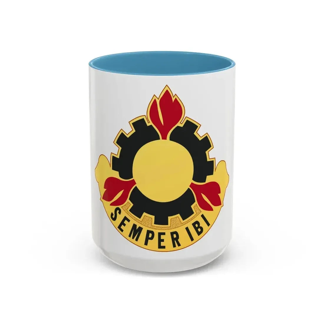 63 Maintenance Battalion (U.S. Army) Accent Coffee Mug 15oz Light Blue - Go Mug Yourself